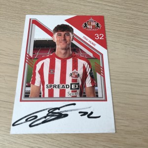 RARE signed TRAI HUME sunderland club card photo 2024 for sale on Ebay
