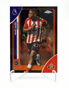 Topps 25/26 Chrome Premier League Logofractor Noah Sadiki Sunderland Rookie 9/10 for sale on Ebay