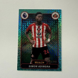 Topps Merlin Premier League 2026/27 Simon Adingra Sunderland Green Parallel /199 for sale on Ebay