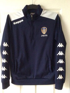 Mens Training Top Kappa Leeds United Size See Description Pull On Navy + Logo for sale on Ebay