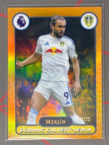 2025-26 Topps Merlin Premier League Dominic Calvert-Lewin Orange /25 Leeds for sale on Ebay