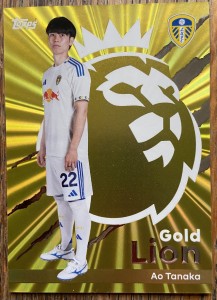 Topps Premier League 2025/26: GOLD LION Card - AO TANAKA Leeds United. GL20. for sale on Ebay
