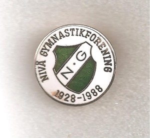 Pin Badge Abzeichen - DENMARK - B59 - Nivå Gymnastikforening - 60 years for sale on Ebay
