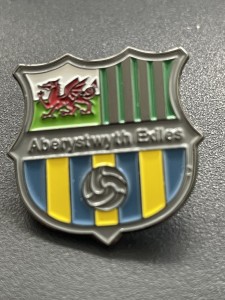 ABERYSTWYTH EXILES FC - WELSH LEAGUE - BADGE for sale on Ebay