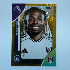 Topps Premier League 25/26 Adama Traore Gold /50 Bookstart Fulham Gold Card for sale on Ebay