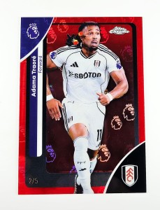 ⟦RCV⟧ · Adama Traoré · 2025-26 Topps Chrome LogoFractor PL · Fulham · Red · /5 for sale on Ebay