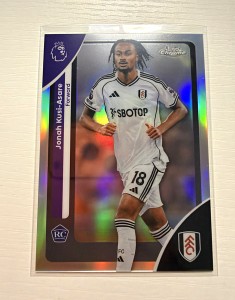 Topps Chrome Premier League 2025-26 Jonah Kusi-Asare Fulham FC Rookie #98 for sale on Ebay