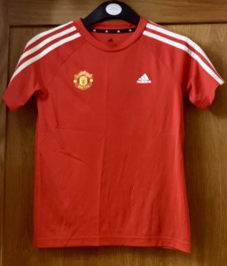 Manchester United boys Adidas t shirt age 9-10 years VGC 😀 for sale on Ebay
