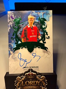 Topps Royalty Paul Scholes Manchester United Auto Serial Numbered 2/5 Card for sale on Ebay