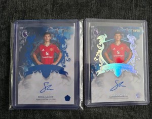 2026 Topps Royalty Manchester United Autograph Shea Lacey Blue /25 /99 Bundle for sale on Ebay