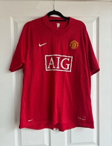 Official Nike Manchester United 2007 2008 2009 Red Home Football Shirt XL for sale on Ebay