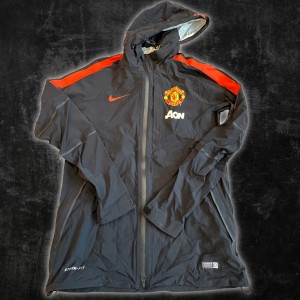 Vintage Nike Manchester United Player Issue Rain Coat Jacket - L - Blk/Red for sale on Ebay