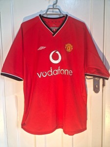 Manchester United 2000-02 home shirt for sale on Ebay