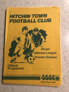 Hitchin Town v Woking 22nd Nov 1980 for sale on Ebay