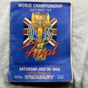 Jules Rimet Cup 1966 Souvenir Programme England West Germany Final World Cup for sale on Ebay