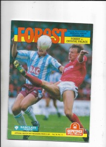 NOTTINGHAM FOREST V CRYSTAL PALACE 23/09/1991 DIVISION 1 (9) for sale on Ebay