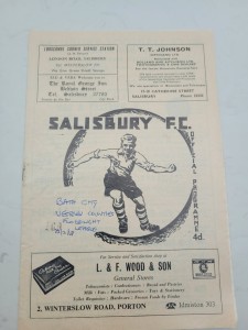 Salisbury FC V Bath City 22.2. 1967 - Western Counties Floodlight League for sale on Ebay
