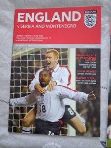 6 ENGLAND Programme  2003 - 2009 for sale on Ebay
