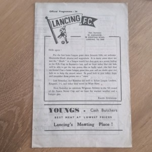 Lancing v Haywards Heath Programme 3 Mar 1962 Sussex County Lge D1 for sale on Ebay