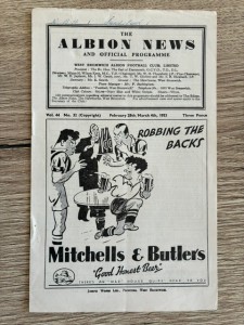28 FEB 1953 WEST BROMWICH ALBION v SUNDERLAND for sale on Ebay