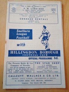 Hillingdon Borough V Crawley Town Programme 6/9/1965 Southern League Cup for sale on Ebay