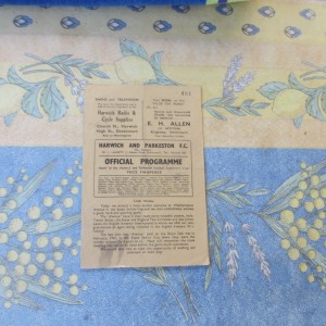 Harwich & Parkeston v Walthamstow Ave Essex Senior Cup 1951/2 for sale on Ebay