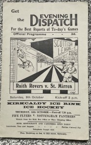 Raith Rovers v St Mirren 1954/55 (Scottish League A Division)  for sale on Ebay
