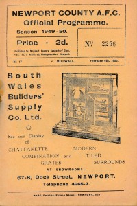 Newport County v Millwall 1949/1950 - Football Programme for sale on Ebay