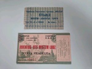 TICKET COLLECTOR: WIDZEW LODZ - JUVENTUS 1980 HOME AND AWAY GAMES UEFA CUP for sale on Ebay