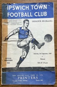 Ipswich Town vs Watford Programme Third Division 3 Sep 1949 for sale on Ebay