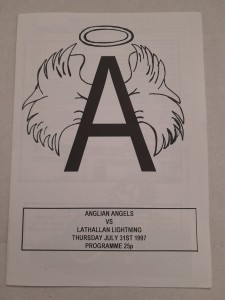 ANGLIAN ANGELS  v  LATHALLAN LIGHTNING  BRITISH AMATEUR LEAGUE 1997 @ IPSWICH for sale on Ebay