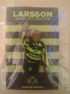 Henrik Larsson Away Kit Edition Celtic hoidy pin badge for sale on Ebay