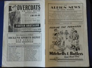 WEST BROMWICH ALBION V TOTTENHAM HOTSPUR(Spurs) Sat 28th Oct 1950 for sale on Ebay