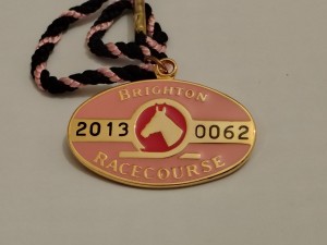 Brighton 2013  (Horse Racing Members Badge) for sale on Ebay
