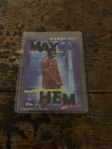 Jeremie Frimpong 058/199 Mayhem Liverpool Topps PL Flagship 2026/27 Numbered for sale on Ebay
