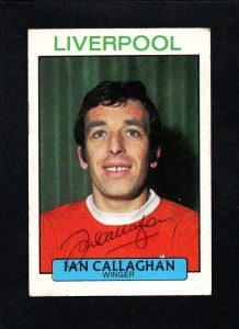 A&BC 1971-72 Purple Back #196 Ian Callaghan Liverpool Gum Card - Signed for sale on Ebay