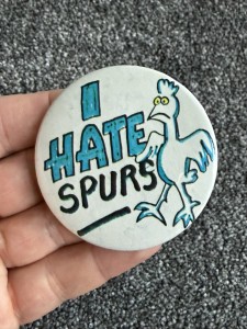 Vintage I Hate Tottenham Large Tin Pin Badge for sale on Ebay