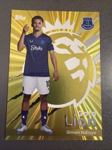 2025/26- TOPPS- GOLD LION- ILIMAN NDIAYE- EVERTON for sale on Ebay