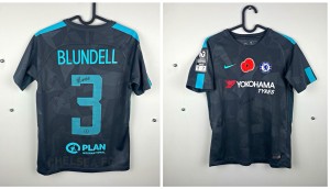 Match worn and signed Poppy Appeal Chelsea third shirt 2017/18 - Blundell  for sale on Ebay