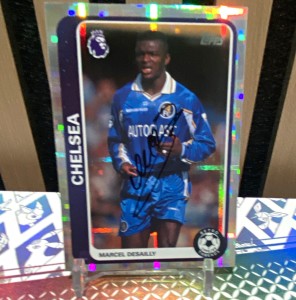 £1 START Hand Signed Chelsea Marcel Desailly Auto Card Legend Rare Collectors  for sale on Ebay