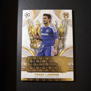 Topps 2025 Reverence Frank Lampard Crowned Legend Auto Card Chelsea FC /99 for sale on Ebay
