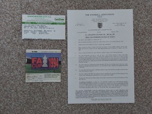 1994 FA Cup Final Manchester United v Chelsea & Semi Final v Oldham - TICKETS  for sale on Ebay