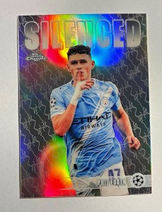 Phil Foden SHH-10 SILENCED Topps Chrome UCC 25/26 Manchester City Holo for sale on Ebay