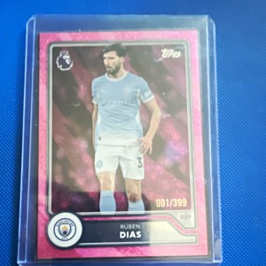Topps Premier League Rúben Dias Manchester City 001 first print for sale on Ebay