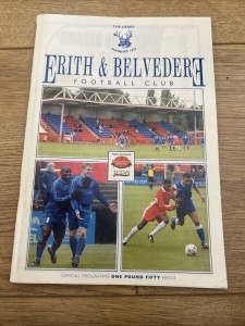 Erith & Belvedere v Dartford 14/02/2004 Football Programme for sale on Ebay