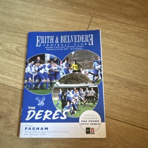 Erith & Belvedere v Pagham FA Carlsberg Vase 04/10/2009 Football Programme for sale on Ebay