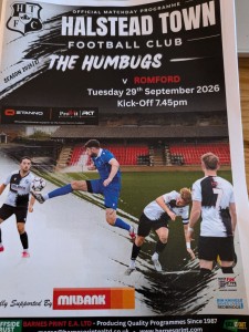 halstead town v romford 29/09/2026 essex senior league  for sale on Ebay