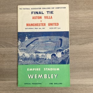 FA CUP FINAL PROGRAMME 1957 Aston Villa v Manchester United - vgc for sale on Ebay