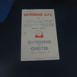 Gateshead v Chester Div 3 South 1956/7 for sale on Ebay