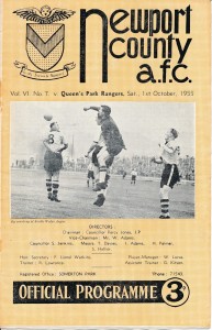 Newport County v QPR 1955/1956 - Football Programme for sale on Ebay
